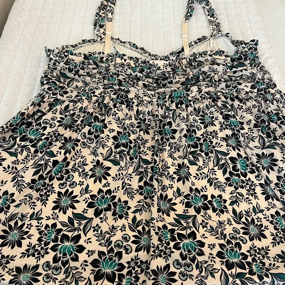 NWT Torrid Babydoll Stretch Mesh Floral Top - Picture 6 of 8